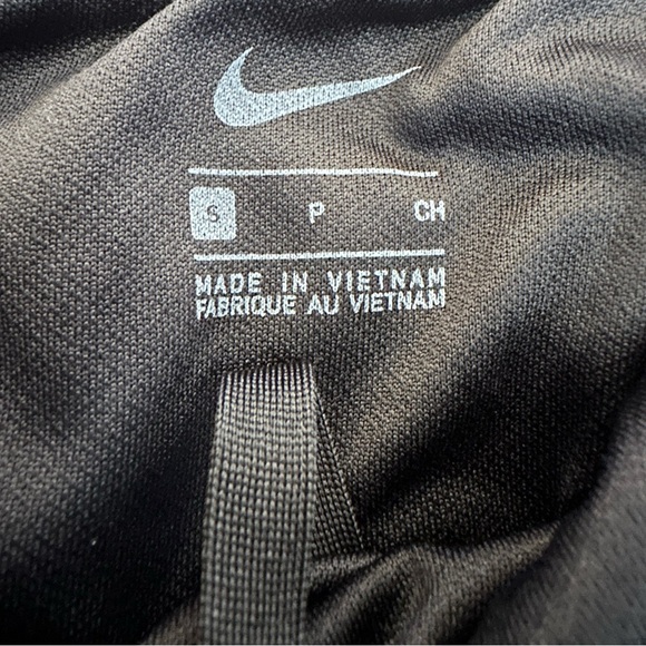 Nike Black Running Shorts with Big Check Logo - Picture 2 of 6